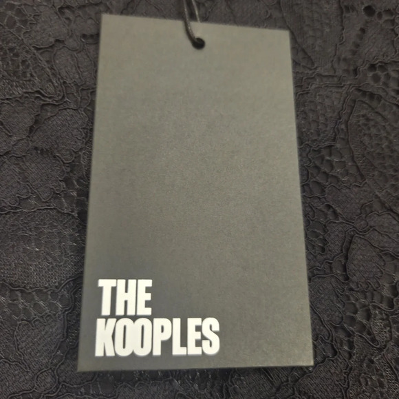 The Kooples Elegant Black Lace Midi Pencil Skirt With Semi Partial Lining - Picture 3 of 6